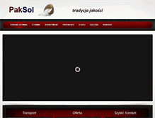 Tablet Screenshot of paksol.pl